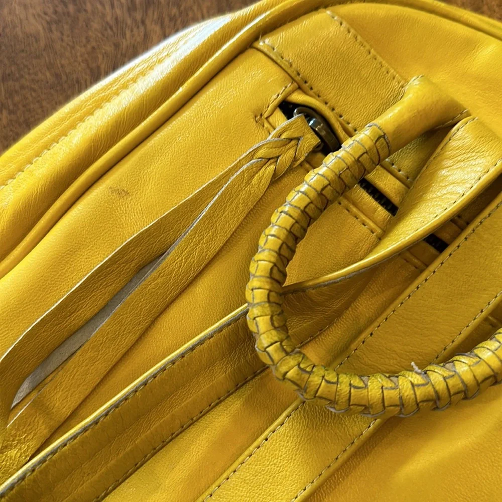 Cleobella Mini Yellow Strip Backpack - Picture 6 of 13